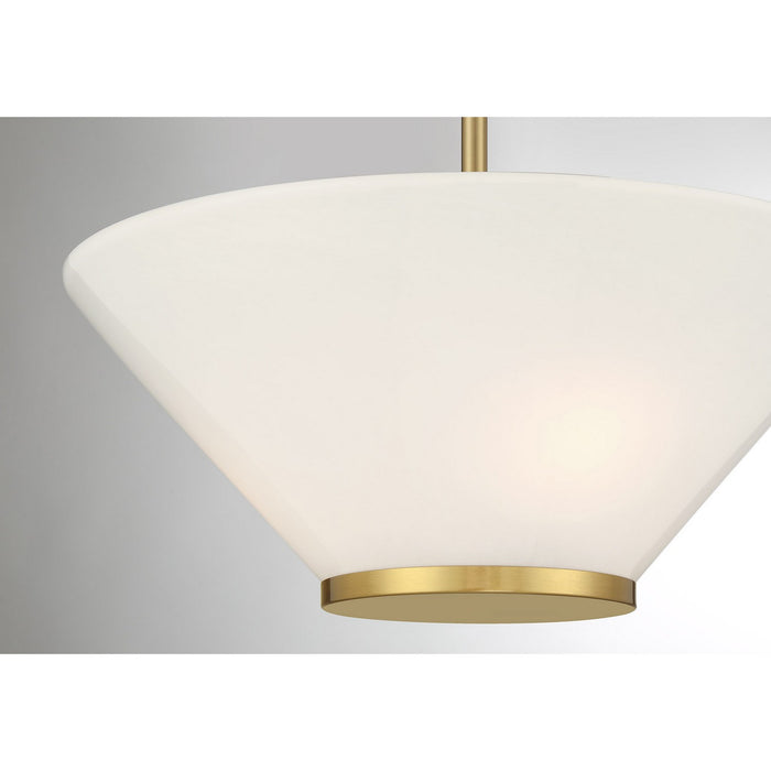 Savoy House - 6-4012-3-322 - Three Light Convertible Semi-Flush /Pendant - Blair - Warm Brass