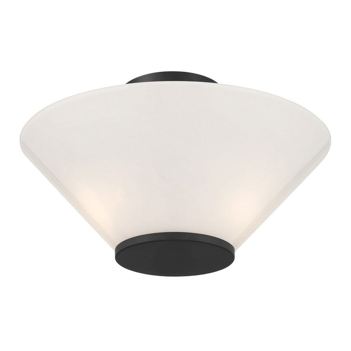Savoy House - 6-4012-3-89 - Three Light Convertible Semi-Flush /Pendant - Blair - Matte Black