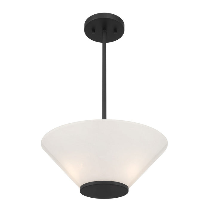 Savoy House - 6-4012-3-89 - Three Light Convertible Semi-Flush /Pendant - Blair - Matte Black