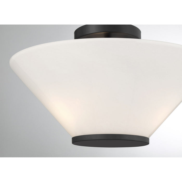 Savoy House - 6-4012-3-89 - Three Light Convertible Semi-Flush /Pendant - Blair - Matte Black