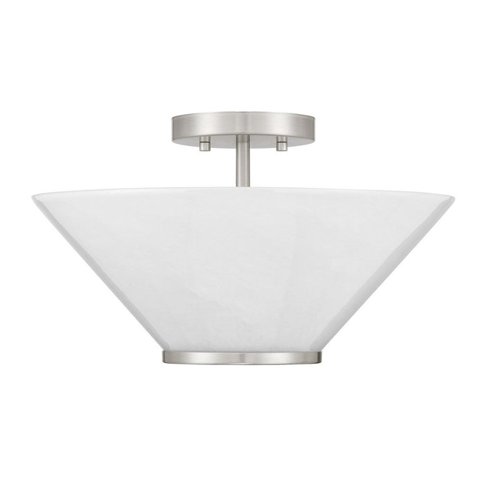 Savoy House - 6-4012-3-SN - Three Light Convertible Semi-Flush /Pendant - Blair - Satin Nickel