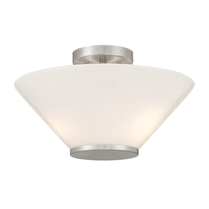 Savoy House - 6-4012-3-SN - Three Light Convertible Semi-Flush /Pendant - Blair - Satin Nickel