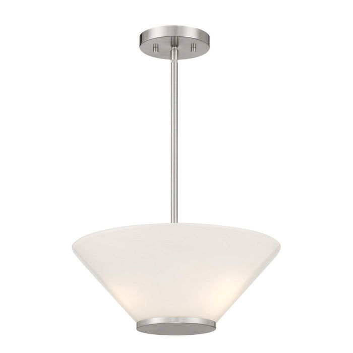 Savoy House - 6-4012-3-SN - Three Light Convertible Semi-Flush /Pendant - Blair - Satin Nickel