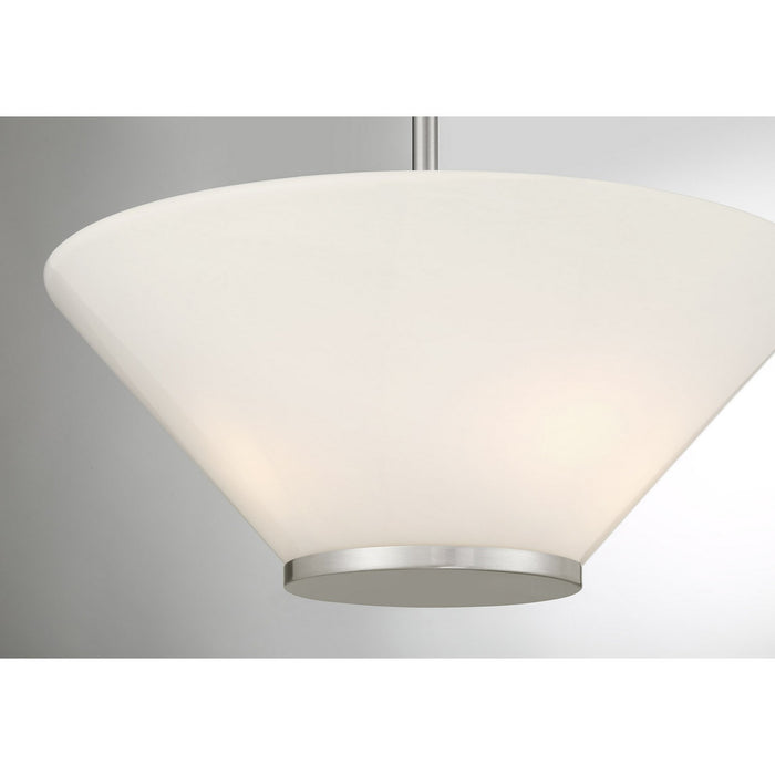 Savoy House - 6-4012-3-SN - Three Light Convertible Semi-Flush /Pendant - Blair - Satin Nickel
