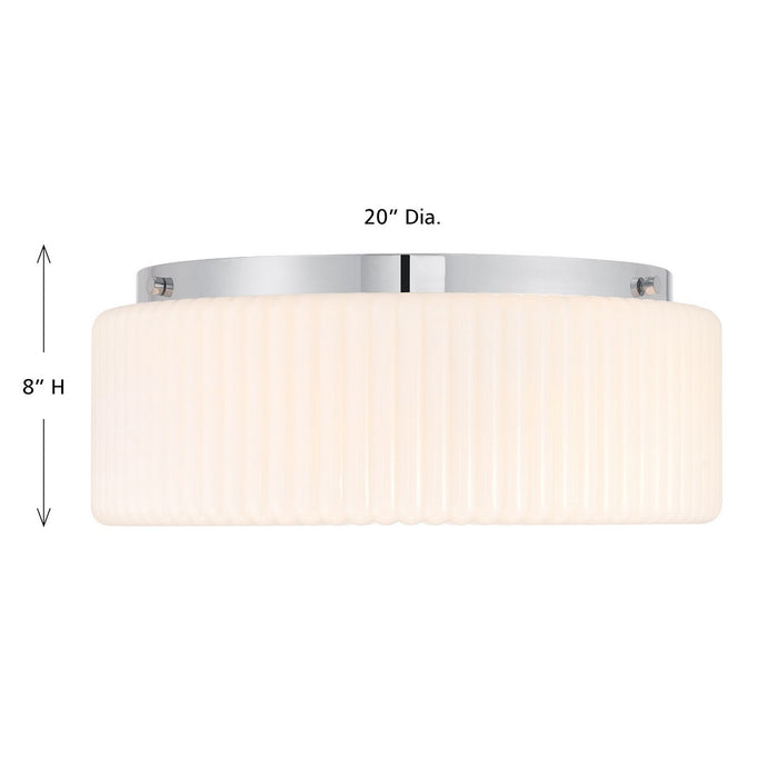 Savoy House - 6-4187-4-11 - Four Light Flush Mount - Edgemont - Chrome