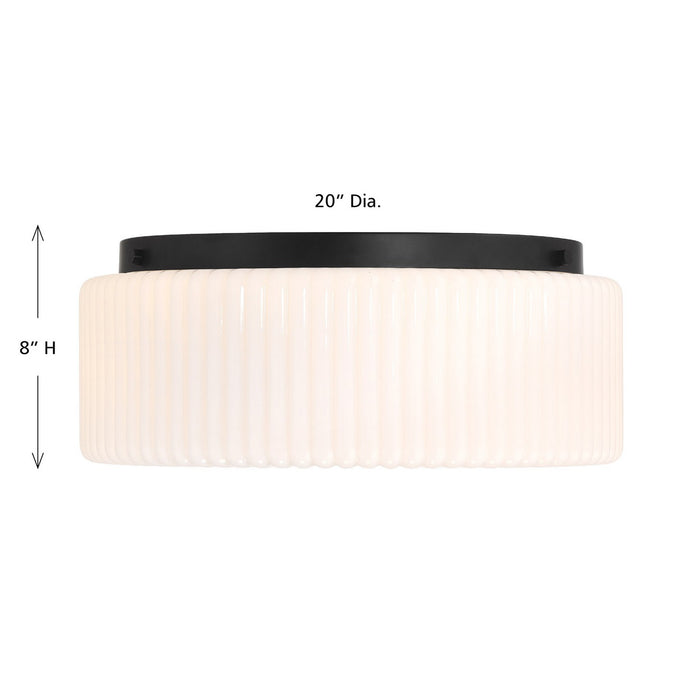 Savoy House - 6-4187-4-89 - Four Light Flush Mount - Edgemont - Matte Black