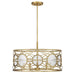 Savoy House - 6-5065-5-322 - Five Light Convertible Semi-Flush /Pendant - Balfour - Warm Brass
