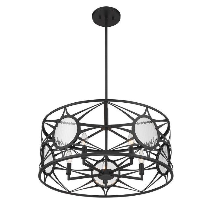Savoy House - 6-5065-5-89 - Five Light Convertible Semi-Flush /Pendant - Balfour - Matte Black