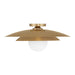 Savoy House - 6-5564-1-322 - One Light Semi-Flush Mount - Sherrer - Warm Brass