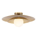 Savoy House - 6-5564-1-322 - One Light Semi-Flush Mount - Sherrer - Warm Brass