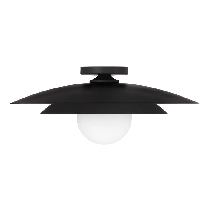 Savoy House - 6-5564-1-89 - One Light Semi-Flush Mount - Sherrer - Matte Black
