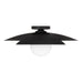 Savoy House - 6-5564-1-89 - One Light Semi-Flush Mount - Sherrer - Matte Black
