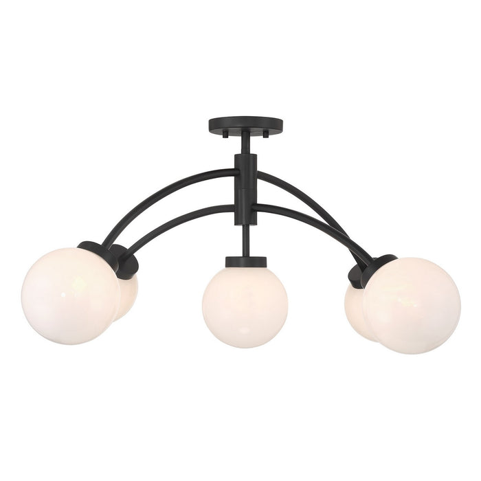 Savoy House - 6-6199-5-89 - LED Semi-Flush Mount - Redfield - Matte Black