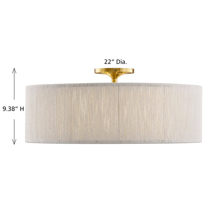 Savoy House - 6-9311-4-322 - Four Light Flush Mount - Maynard - Warm Brass