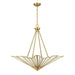 Savoy House - 7-1038-4-322 - Four Light Pendant - Rivage - Warm Brass