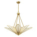 Savoy House - 7-1038-4-322 - Four Light Pendant - Rivage - Warm Brass