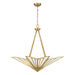 Savoy House - 7-1038-4-322 - Four Light Pendant - Rivage - Warm Brass