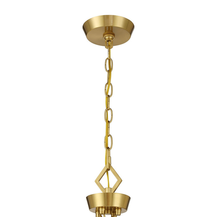 Savoy House - 7-1038-4-322 - Four Light Pendant - Rivage - Warm Brass
