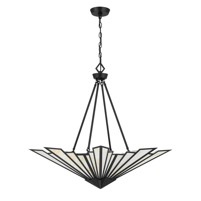 Savoy House - 7-1038-4-89 - Four Light Pendant - Rivage - Matte Black