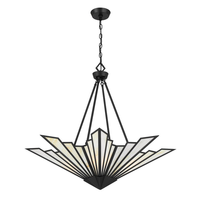 Savoy House - 7-1038-4-89 - Four Light Pendant - Rivage - Matte Black