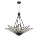 Savoy House - 7-1038-4-89 - Four Light Pendant - Rivage - Matte Black