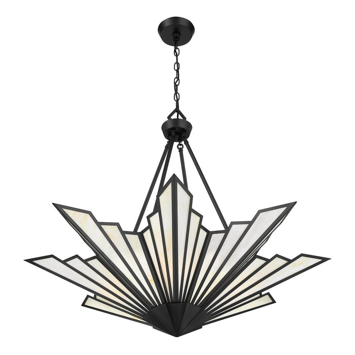 Savoy House - 7-1038-4-89 - Four Light Pendant - Rivage - Matte Black