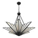 Savoy House - 7-1038-4-89 - Four Light Pendant - Rivage - Matte Black