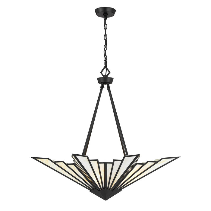Savoy House - 7-1038-4-89 - Four Light Pendant - Rivage - Matte Black