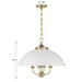 Savoy House - 7-1725-4-142 - Four Light Pendant - Monterey - White and Warm Brass