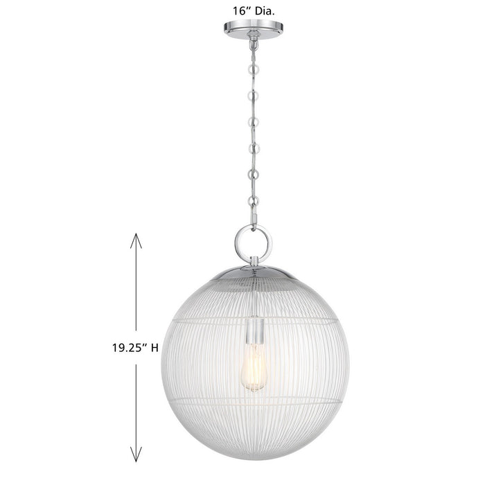 Savoy House - 7-1840-1-11 - One Light Pendant - Cabot - Chrome