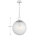 Savoy House - 7-1840-1-11 - One Light Pendant - Cabot - Chrome