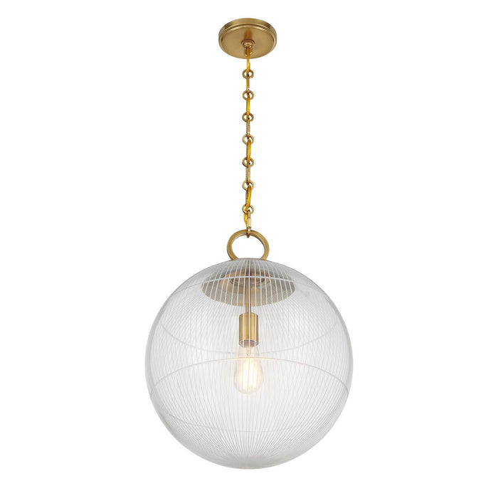 Savoy House - 7-1840-1-322 - One Light Pendant - Cabot - Warm Brass