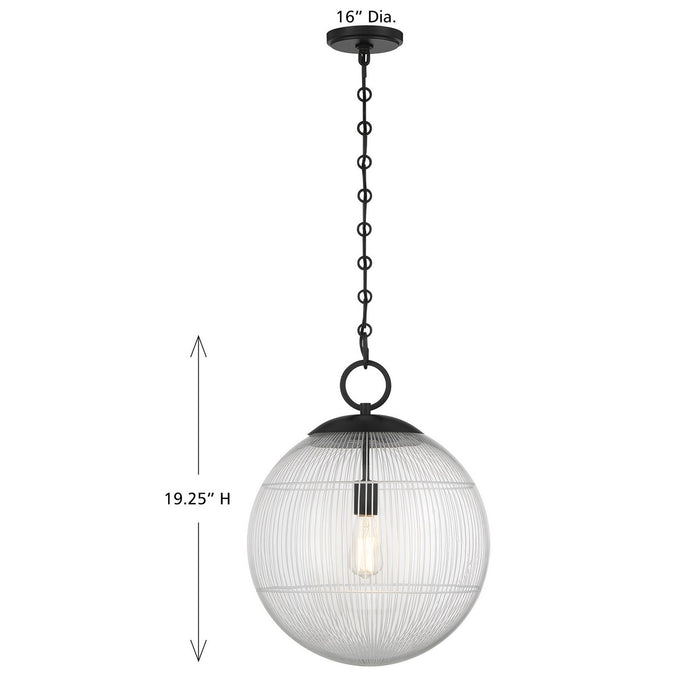 Savoy House - 7-1840-1-89 - One Light Pendant - Cabot - Matte Black
