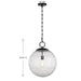 Savoy House - 7-1840-1-89 - One Light Pendant - Cabot - Matte Black