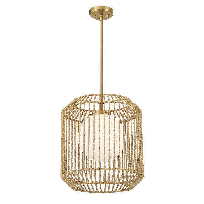 Savoy House - 7-2040-1-322 - One Light Pendant - Pastis - Warm Brass