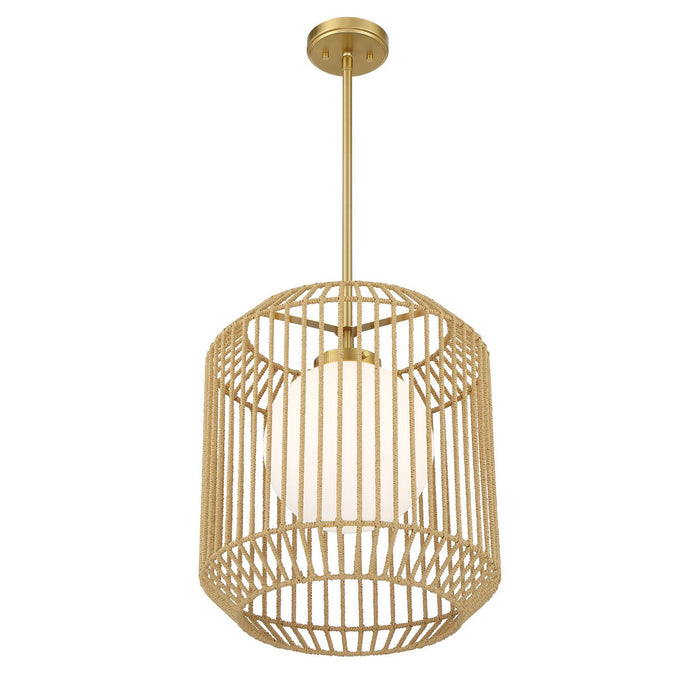 Savoy House - 7-2040-1-322 - One Light Pendant - Pastis - Warm Brass