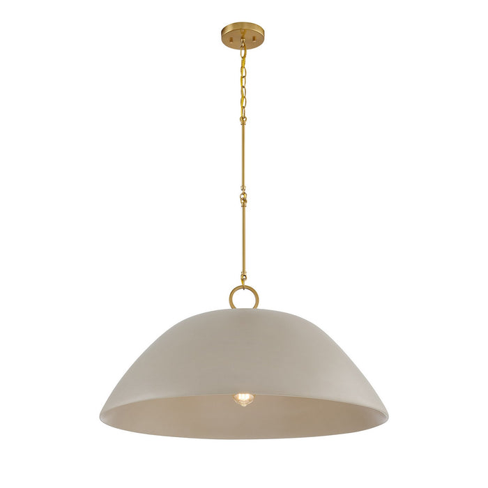 Savoy House - 7-2918-1-156 - One Light Pendant - Alta - Concrete and Brass