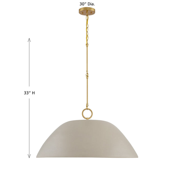 Savoy House - 7-2918-1-156 - One Light Pendant - Alta - Concrete and Brass