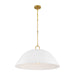 Savoy House - 7-2918-1-157 - One Light Pendant - Alta - White Bisque and Brass