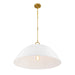 Savoy House - 7-2918-1-157 - One Light Pendant - Alta - White Bisque and Brass