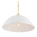 Savoy House - 7-2918-1-157 - One Light Pendant - Alta - White Bisque and Brass
