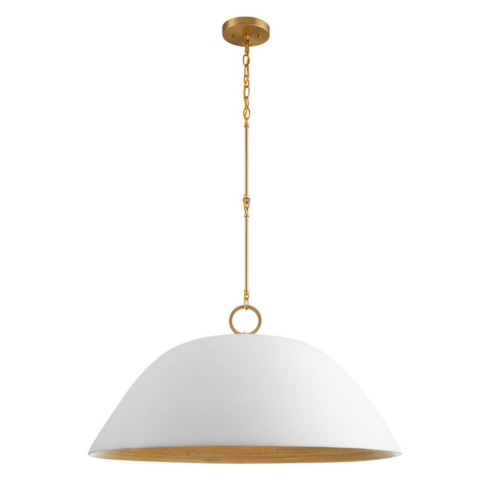 Savoy House - 7-2918-1-157 - One Light Pendant - Alta - White Bisque and Brass