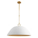 Savoy House - 7-2918-1-157 - One Light Pendant - Alta - White Bisque and Brass
