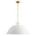 Savoy House - 7-2918-1-157 - One Light Pendant - Alta - White Bisque and Brass