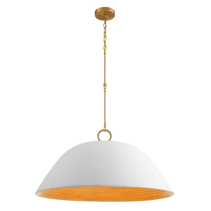 Savoy House - 7-2918-1-157 - One Light Pendant - Alta - White Bisque and Brass
