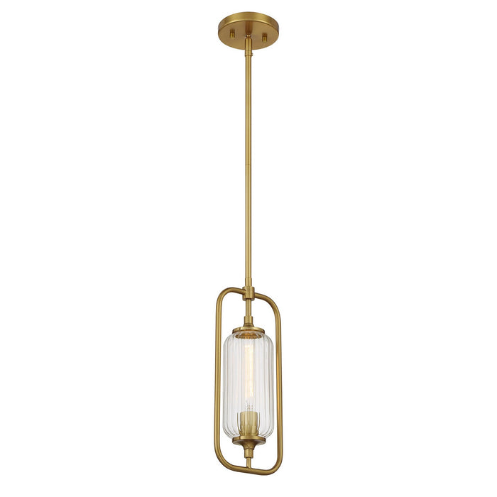 Savoy House - 7-3022-1-322 - One Light Mini-Pendant - Holton - Warm Brass