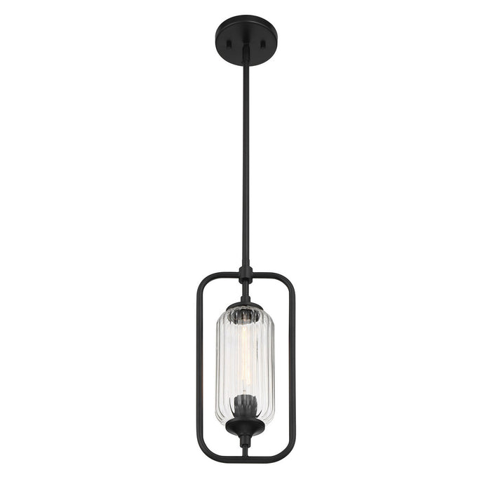 Savoy House - 7-3022-1-89 - One Light Mini-Pendant - Holton - Matte Black
