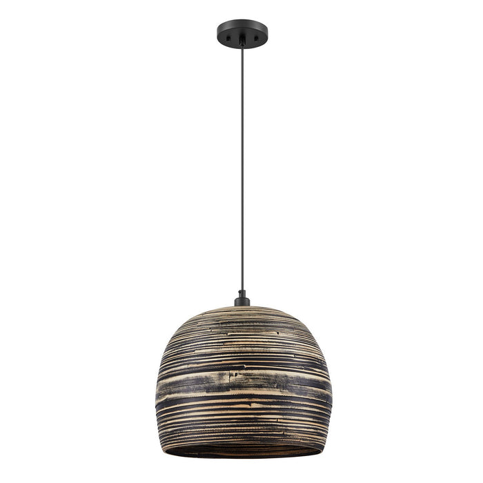 Savoy House - 7-3096-1-202 - One Light Pendant - Jamsen - Black Bamboo