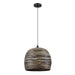 Savoy House - 7-3096-1-202 - One Light Pendant - Jamsen - Black Bamboo
