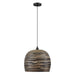 Savoy House - 7-3096-1-202 - One Light Pendant - Jamsen - Black Bamboo